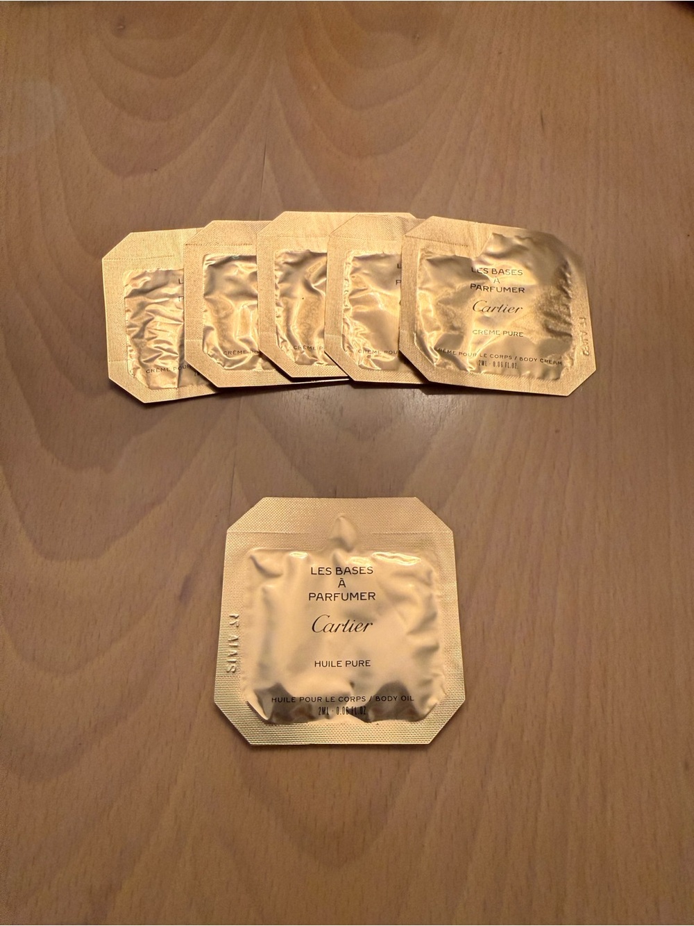 CARTIER Les Bases à Parfumer Huile & Crème Pure Samples